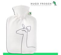 Hugo Frosch Scaldabagno Classico Doublefleece Bianco | Giraffa | Made in Germany