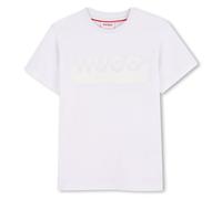HUGO G00433 Maglietta da ragazzo, Bianco, 5 anni
