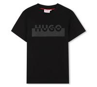 HUGO G00433 Maglietta da ragazzo, Nero, 6 anni