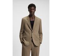 HUGO Giacca con fit moderno in twill elasticizzato con fodera interna integrale - Style Karlo243X, 50538431 Marrone chiaro 98