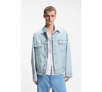 HUGO Giacca dalla vestibilità morbida in denim blu vintage - Style Kirkby, 50555991 Celeste S
