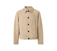 HUGO Giubbotto in pelle scamosciata con dettaglio di taschino sul petto cucito - Style Ligor, 50564061 Beige L