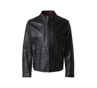 HUGO Slim-fit jacket in leather - Style Lokis-3, 50540984 Nero M