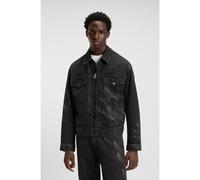 HUGO Giacca HUGO x RB in denim nero con motivo inciso al laser - Style HUGO092_RB, 50551885 Nero L