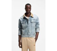 HUGO Giacca relaxed fit in cotone con colletto in velluto a coste - Style Erlo, 50563343 Celeste S