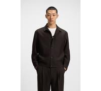 HUGO Giacca slim fit in tessuto elasticizzato ad alte prestazioni con motivo a spina di pesce - Style Ulian253X, 50544663 Marrone 54
