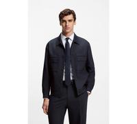 HUGO Giacca slim fit in twill antipiega - Style Juliano243F1, 50555258 Blu scuro 50