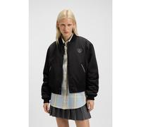 HUGO Giacca stile college imbottita con loghi Happy HUGO - Style Felinah-1_B, 50541214 Nero L