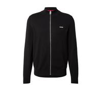 HUGO Giacca in maglia slim fit in cotone con logo - Style San Jacomo-C, 50553606 Nero XL