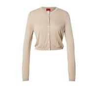 HUGO Cardigan corto con dettaglio a coste sul retro - Style Sessiry, 50561176 Marrone chiaro M