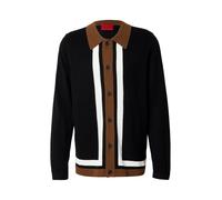 HUGO Giacchetta 'Splon' cognac / nero / bianco Uomo HUGO L cognac / nero / bianco