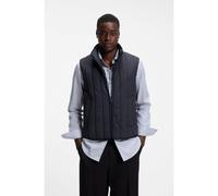 HUGO Gilet con impunture verticali e dettaglio logo - Style Breno2611, 50552653 Blu scuro S