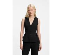 HUGO Gilet elegante fit con orlo svasato - Style Anena, 50564262 Nero 40