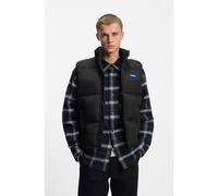 HUGO Gilet idrorepellente con etichetta con logo - Style Bodolino2541, 50546648 Nero M