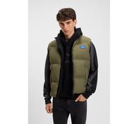HUGO Gilet idrorepellente con etichetta con logo - Style Bodolino2541, 50546648 Oliva XS