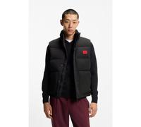 HUGO Gilet idrorepellente con targhetta con logo - Style Baltino2541, 50549787 Nero L