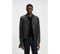 HUGO Giubbotto biker regular fit in pelle di bufalo - Style Lowis-6, 50542108 Nero XL