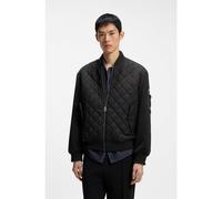 HUGO Giubbotto idrorepellente in materiali misti - Style Bilaro2631, 50562737 Nero XL