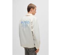 HUGO Giubbotto idrorepellente stile coach regular fit con loghi stampati - Style Biyo2521, 50534486 Colore neutro L