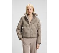 HUGO Giubbotto imbottito idrorepellente con logo scomposto goffrato - Style Farinella-3, 50547376 Beige chiaro XL