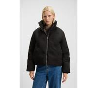 HUGO Giubbotto imbottito idrorepellente con logo scomposto goffrato - Style Farinella-3, 50547376 Nero M