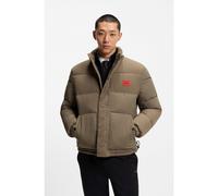 HUGO Giubbotto imbottito idrorepellente con toppa con logo - Style Balto2541, 50547887 Marrone chiaro XXL