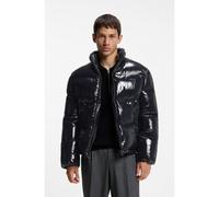 HUGO Giubbotto imbottito lucido idrorepellente con logo tono su tono - Style Baltos2641, 50574159 Blu scuro S