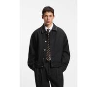 HUGO Giubbotto in denim di cotone con estetica grezza - Style HUGO 093, 50568331 Nero L
