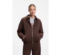 HUGO Giubbotto oversize in velluto a coste con logo in corsivo - Style Airo-1-W_B, 50567670 Marrone 48