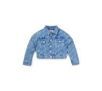 HUGO Giubbotto per bambini in denim blu con loghi scritto a mano - Style G16102/Z0404A, G16102 A disegni 150