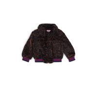 HUGO Giubbotto per bambini in pelliccia sintetica con stampa animalier - Style G00215/33A04A, G00215 Marrone scuro 126