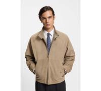 HUGO Giubbotto regular fit in pelle scamosciata - Style Loridge, 50553101 Beige M