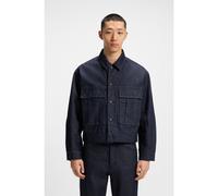 HUGO Giubbotto relaxed fit in denim giapponese blu scuro - Style HUGO 083, 50542915 Blu scuro L