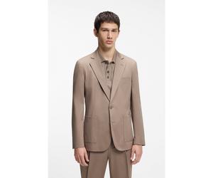 HUGO Giubbotto slim fit in cotone elasticizzato - Style Hanfred262X, 50559113 Marrone chiaro 46