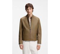 HUGO Giubbotto slim fit in pelle - Style Likos, 50564039 Beige XL