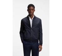 HUGO Giubbotto slim fit in twill di cotone elasticizzato con zip - Style Ukashi232X, 50568121 Blu scuro 44