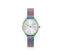 HUGO #Glossy orologio in acciaio con placcatura iridescente e indicatori in cristallo - Style #GLOSSY, 58858287 Multicolore pz.