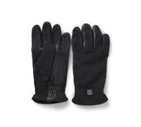 HUGO Guanti ibridi in nylon e pelle - Style Luminary-L, 50548758 Nero L
