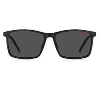 Hugo Hg 1099/s Occhiali Da Sole Uomo Nero Squadrato Grigio 56mm