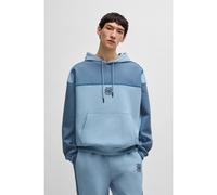 HUGO HUGO x RB Felpa con cappuccio in misto cotone con profili - Style Dilverston_RB, 50542808 Celeste L