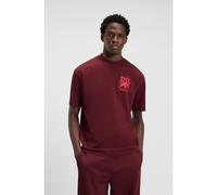 HUGO HUGO x RB T-shirt in cotone con logo con grafica toro - Style Dartox_RB, 50549307 Rosso scuro XL