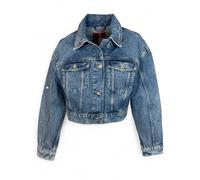 Hugo, ,Jackets ,Donna ,Blu ,L Giacca Trucker in Denim Corto