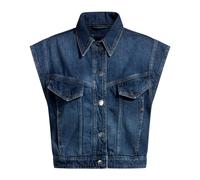 Hugo, ,Jackets ,Donna ,Blu ,L Gilet Denim Senza Maniche Indaco Blu