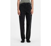 HUGO Jeans a gamba larga con fit rilassato in cotone nero - Style Leni_S_B, 50567305 Nero 26/30