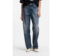 HUGO Jeans a gamba larga con vestibilità comoda in cotone rigido - Style Leni_S_B, 50564951 Blu 27/34