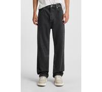 HUGO Jeans baggy fit in denim nero con logo effetto sbiadito - Style Nate, 50547152 Grigio scuro 35/32