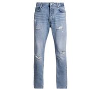 Hugo Jeans da Uomo Nate Baggy Fit in Denim Lavato, Turchese/Acqua, 31W x 34L