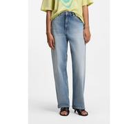 HUGO Jeans loose fit in denim rigido blu - Style Leni_S_B, 50561548 Celeste 26/30