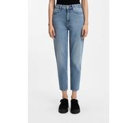 HUGO Jeans mom-fit in denim elasticizzato blu con tasca goffrata - Style Garlene, 50556442 Celeste 28/32
