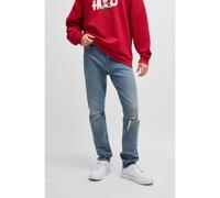 HUGO Jeans slim fit in comodo denim elasticizzato blu - Style Ash, 50521828 Turchese 33/32